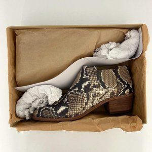 Madewell Snakeskin Booties Size 8